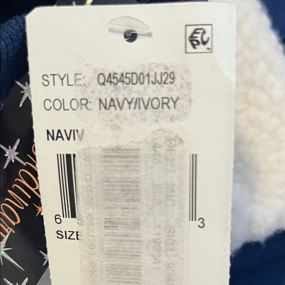 Xtraordinary Navy and Cream Crew Neck Sweater